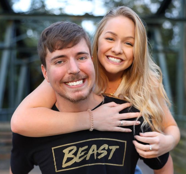 MrBeast and his girlfriend, Maddy Spidell