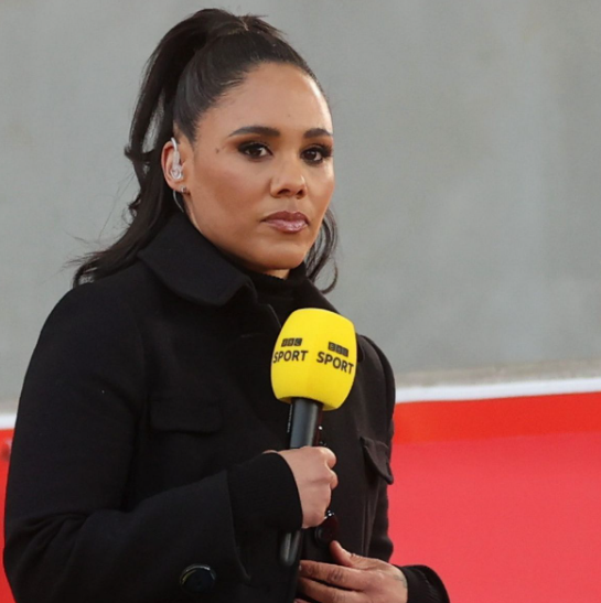 Alex Scott began her career as TV presenter after her retirement from football