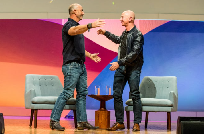 Jeff Bezos and his brother, Mark Bezos will travel to space on Blue Origin's first human flight on 20th July