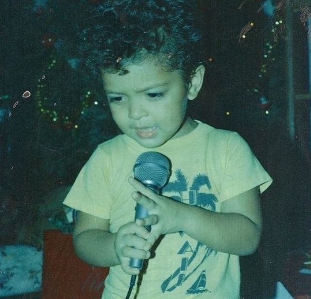 Childhood picture of Bruno Mars