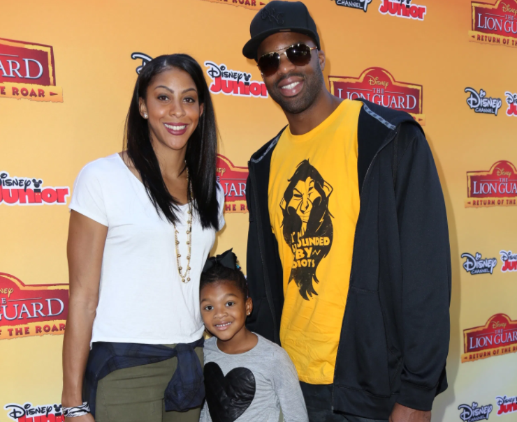 Candace Parker with her ex-husband, Shelden Williams and their daughter