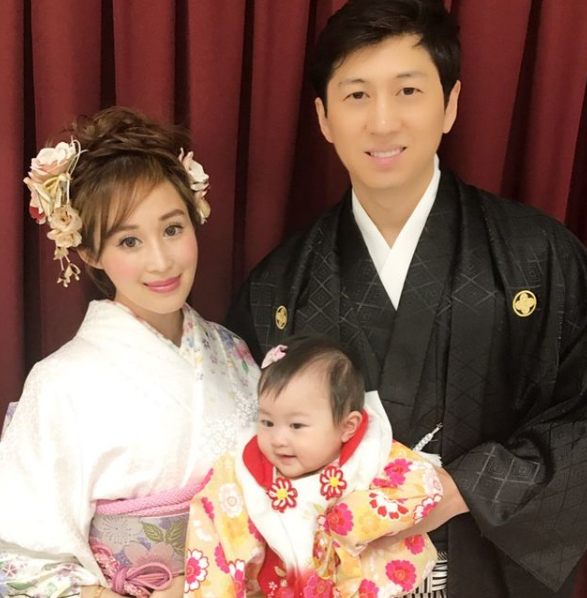 Cherie Chan with her husband, Jessey Lee and their kid