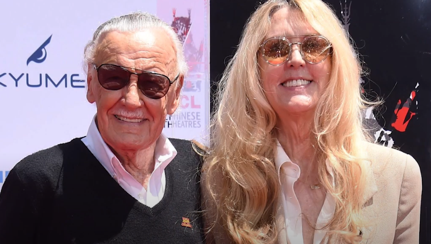 Joan Celia Lee and her father Stan Lee