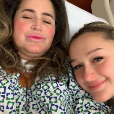 Trinity Morisette with her mother before surgery