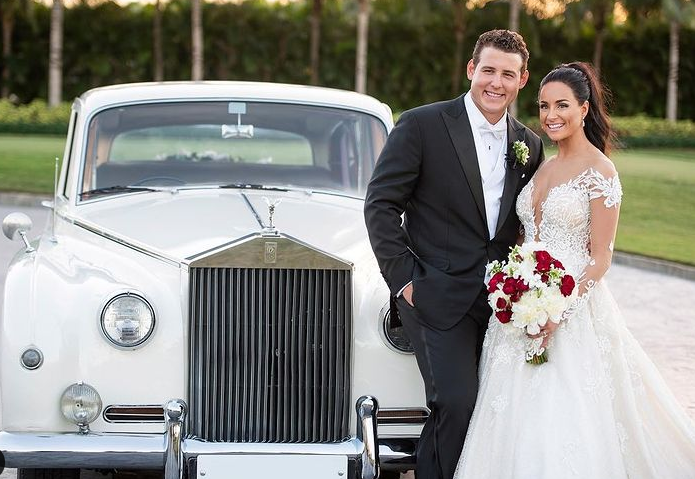 Anthony Rizzo and his wife, Emily