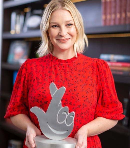 Joanna Page with National Lottery Awards 2020