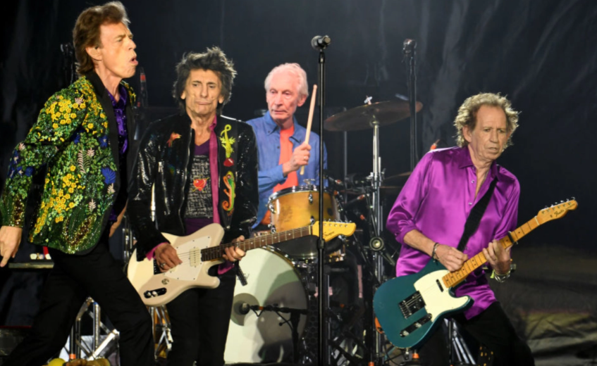 Rolling Stones Band Members, Mick Jagger, Ronnie Wood, Charlie Watts and Keith Richards