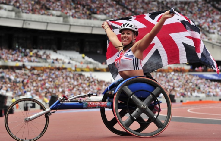 Hannah Cockroft, a British wheelchair racer