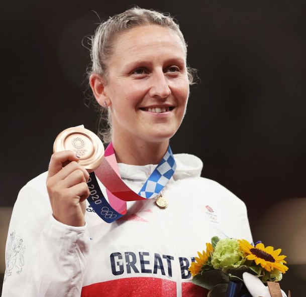 Holy Bradshaw claimed bronze in the pole vault at the Olympic Stadium in Tokyo