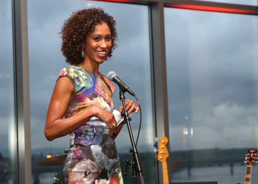 Sage Steele, the host of the weekend show 'NBA Countdown'