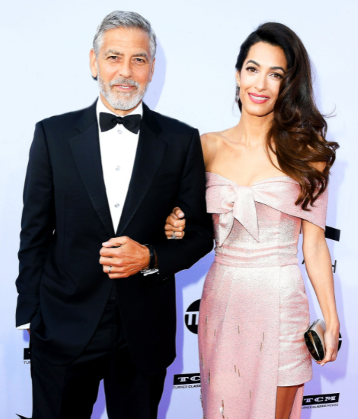 Amal Clooney and her husband, George Clooney