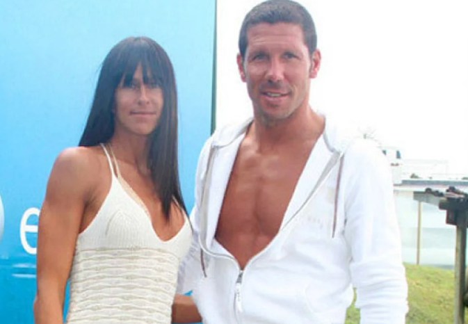 Diego Simeone and his ex-wife, Carolina Baldini