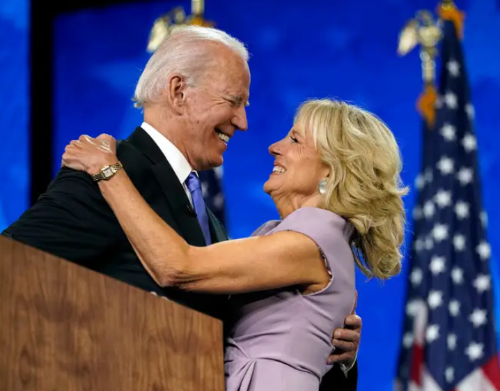Joe Biden and his second wife, Jill Biden