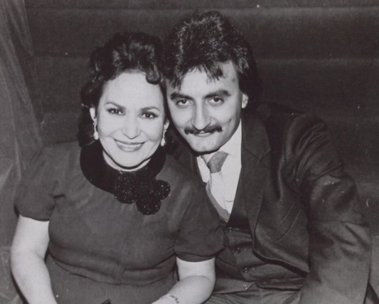 Carmen Salinas and her husband, Pedro Plascencia Ramírez