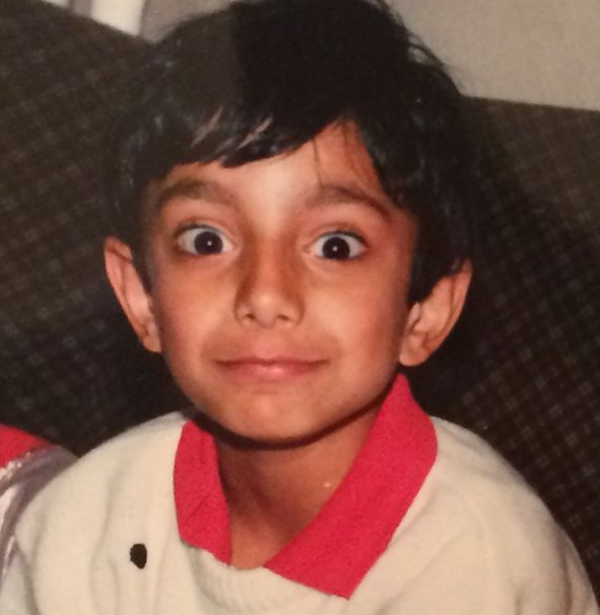Childhood Picture of Riz Ahmed
