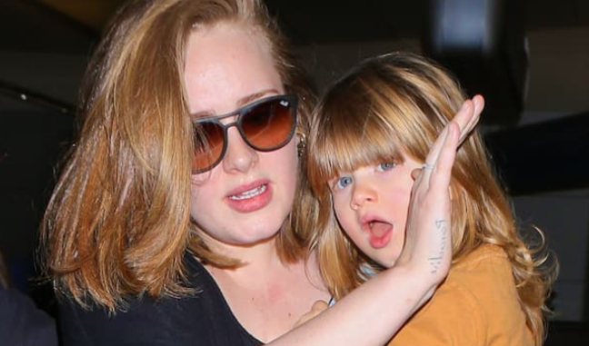 Adele and her son, Angelo Adkins