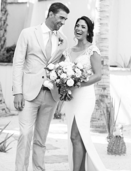 Wedding Picture of Nicole Johnson and Michael Phelps