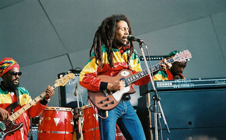 Bob Marley in a concert