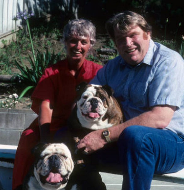 John Madden and his wife, Virginia Madden