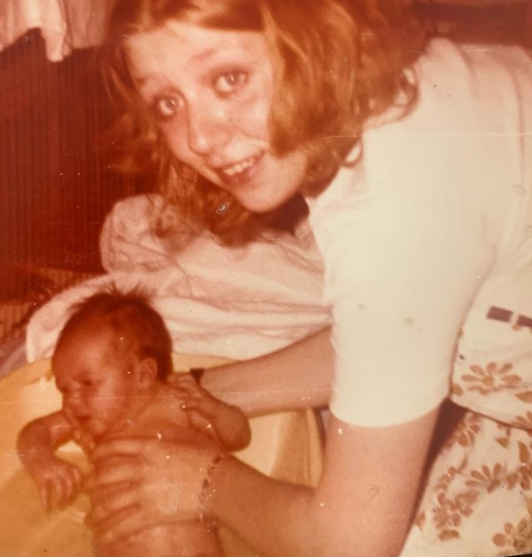 Martine McCutcheon with her mom
