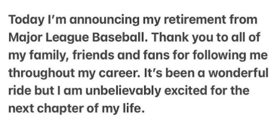 Kyle announced his retirement on 29th December 2021