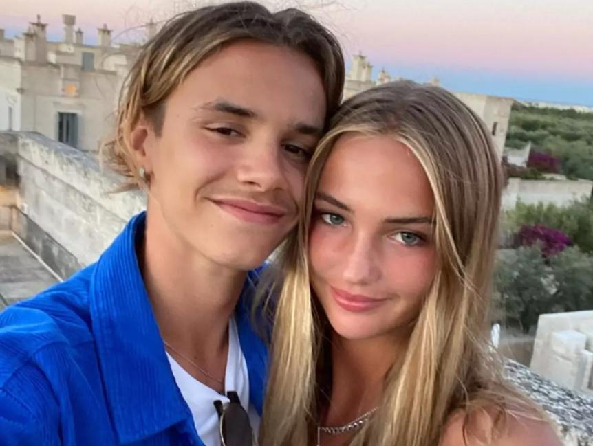 Mia Regan and her boyfriend, Romeo Beckham