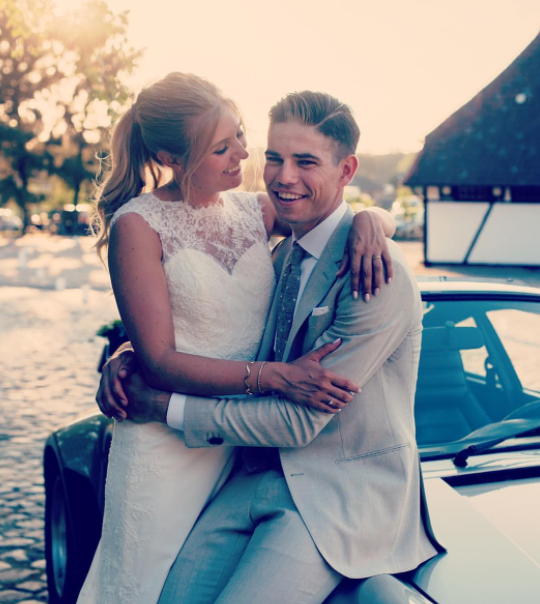Wout van Aert and his wife