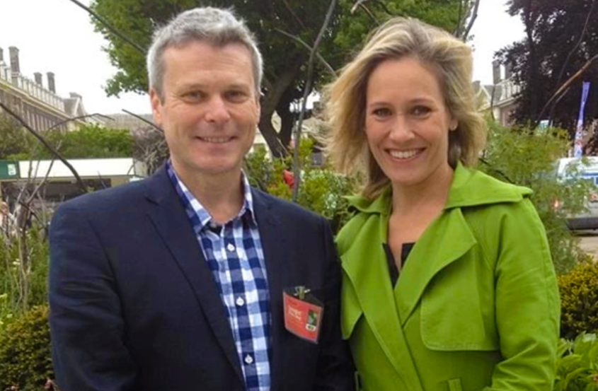 Sophie Raworth and her husband
