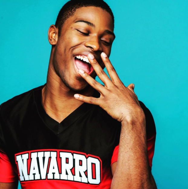 La'Darius Marshall is a cheerleading squad for Navarro College