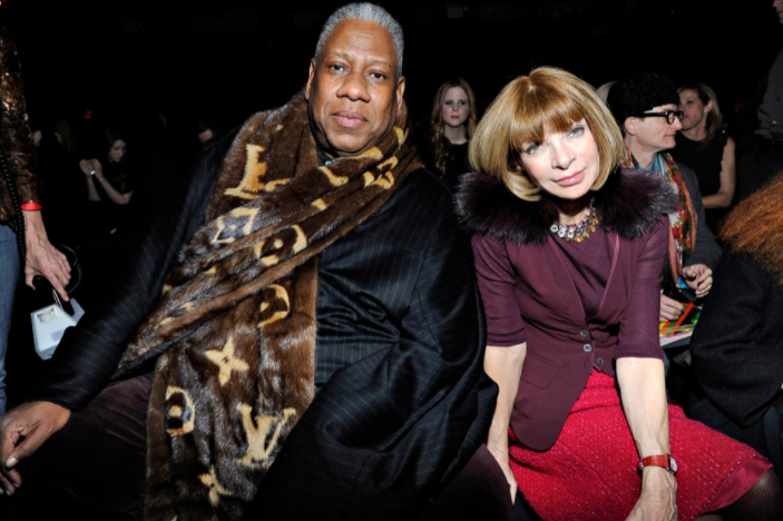 André Leon Talley and Anna Wintour