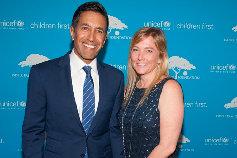 Sanjay Gupta and his wife