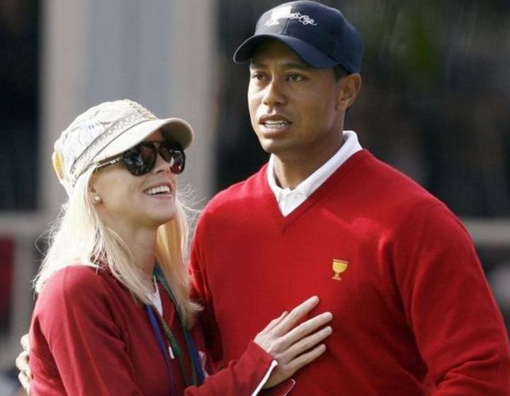 Elin Nordegren and her ex-husband, Tiger Woods