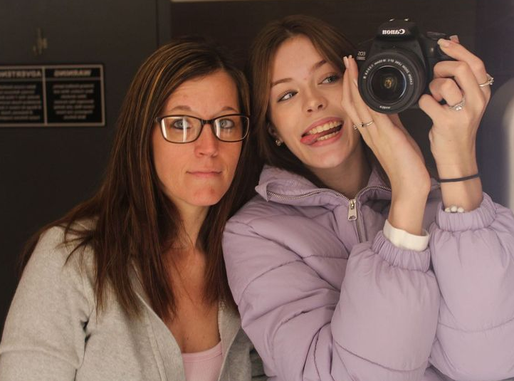 Cora Tilley and her mom