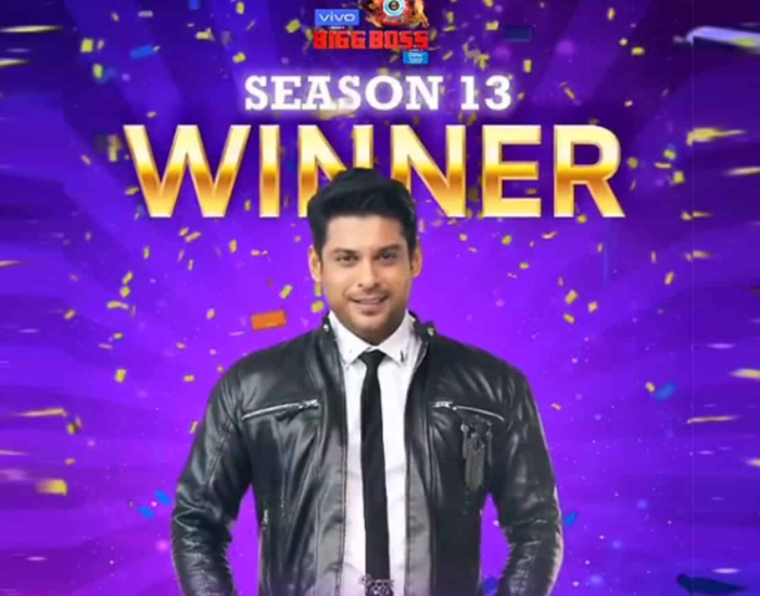 Sidharth Shukla was the winner of Bigg Boss Season 13