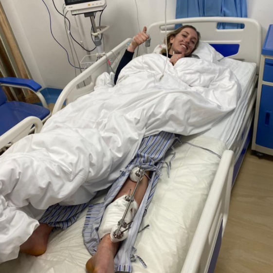 Nina O'Brien Hospitalize after injury