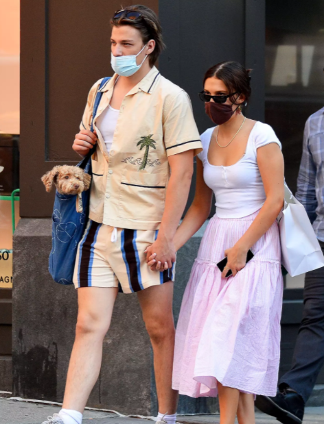 Jake Bongiovi and Millie Bobbie Brown spotted together holding hands