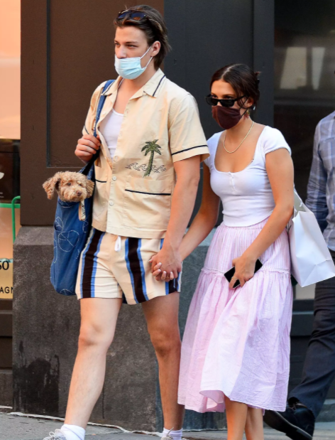 Jacob Bongiovi and Millie Bobbie Brown spotted together holding hands