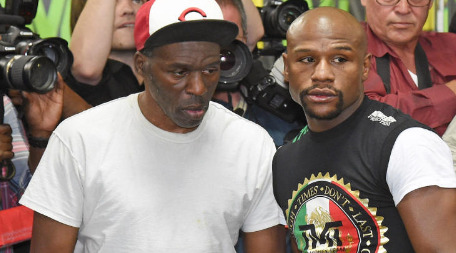 Roger Mayweather with his nephew