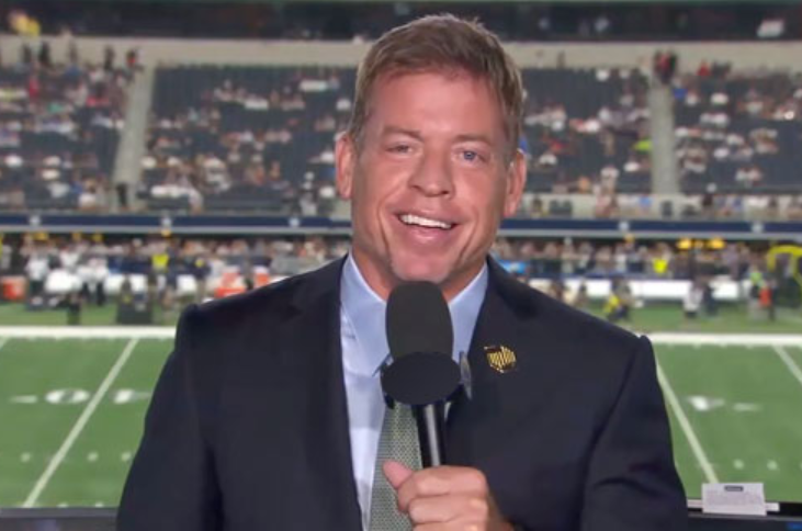 Television sportscaster for the Fox network, Troy Aikman