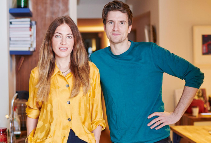 Greg James and his wife, Bella Mackie