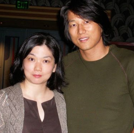 Sung Kang with his wife, Miki Yim