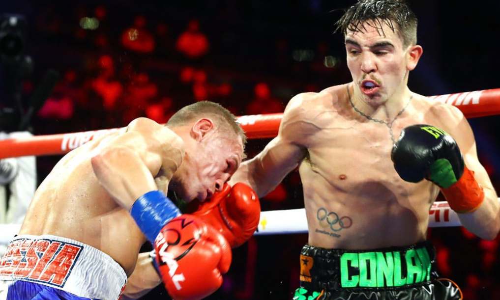 Michael Conlan fighting against the opponent
