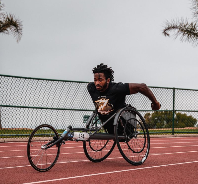 Zion Clark is also a wheelchair racer