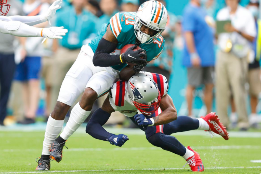 DeVante Parker with the ball
