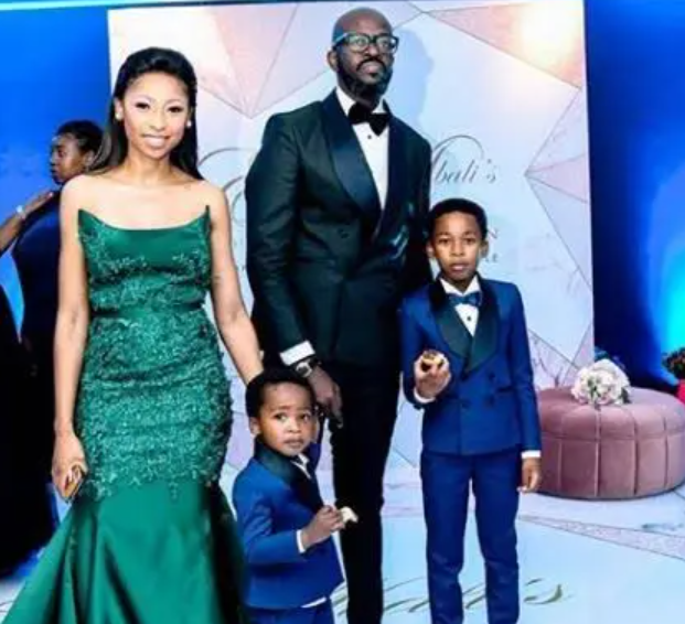 Black Coffee with his ex-wife and their kids