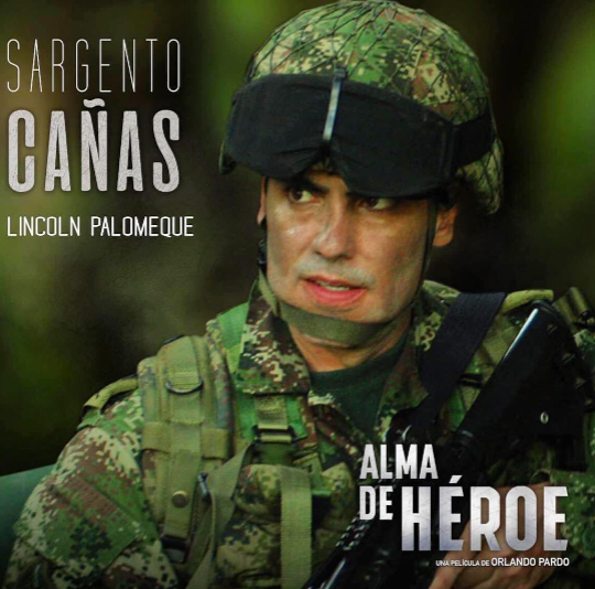 Lincoln Palomeque in the 2019 movie 'Sargento Canas'