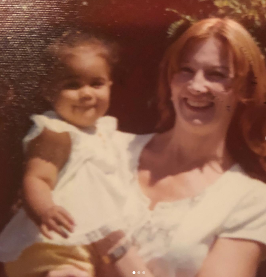 Paula Patton with her mum