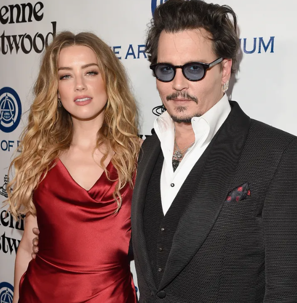 Johnny Deep and his ex-wife, Amber Heard