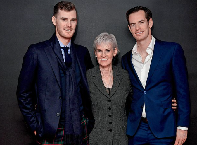 Judy Murray and her sons, Jamie and Andy