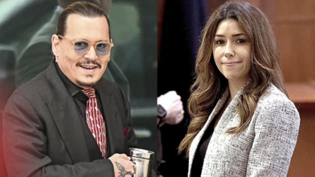 Johnny Deep (Left) and Camille Vasquez (Right)